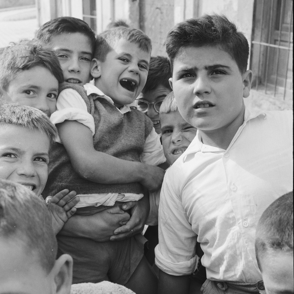 Baryte Print Photo Spain Child 1960 Format 40x40cm