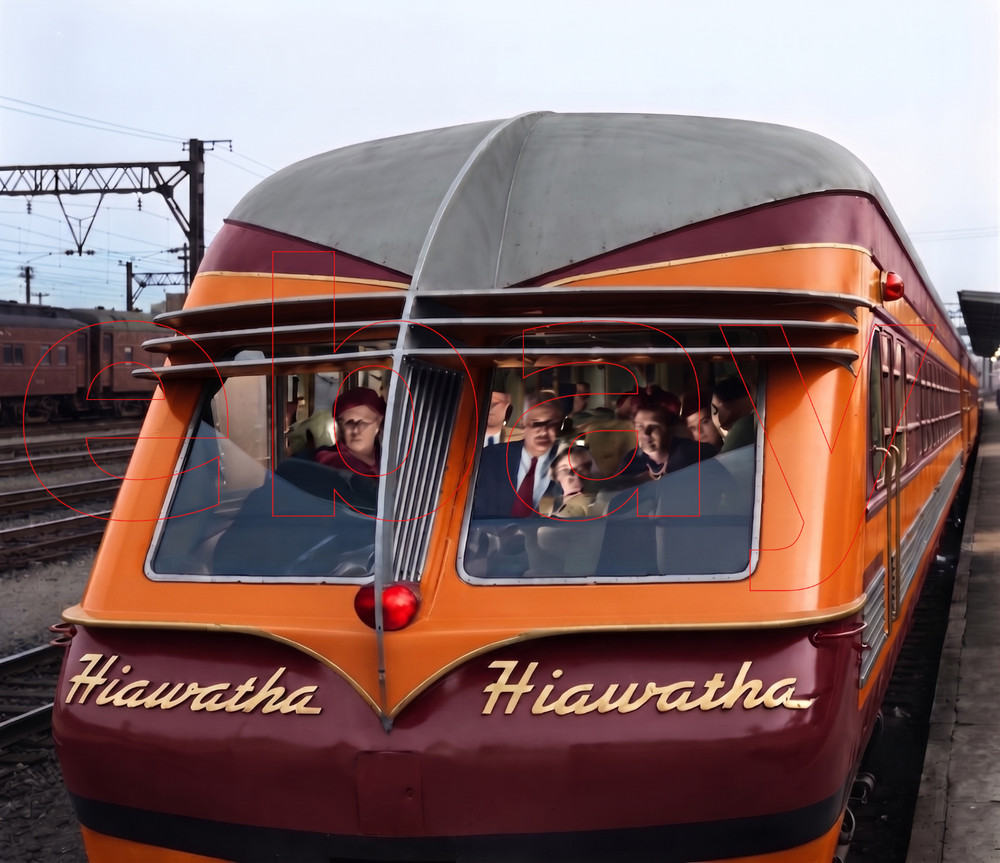 Photo Art Print of the Beaver Tail Observation Car on the Midwest Hiawatha 1947