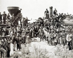 East West shaking hands 1869 photograph 8×10 Photograph Print 8″x10″