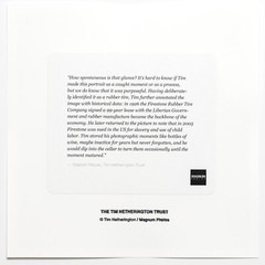 Estate Stamped Tim Hetherington Photograph – Magnum Square Print 6 x 6″