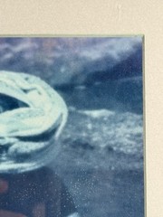 Framed Blue Tint Image medium unknown South East Asia Lady Bathing in stream
