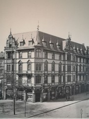 Large Phototype 1889. Berlin. Residential building Potsdamer Straße 69 corner Winterfeldstra
