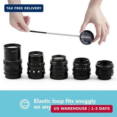 Foto&Tech Camera Lens Cap Leash with Elastic String, Compatible with Universal D