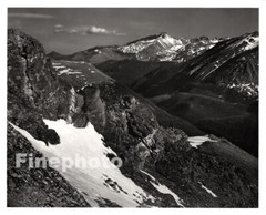 1949 Original ANSEL ADAMS Rocky Mountain Peak Colorado KROMEKOTE Photo Engraving