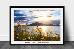 Mount Scott and Lake Lawtonka Wichita Mountains Oklahoma Photography Print