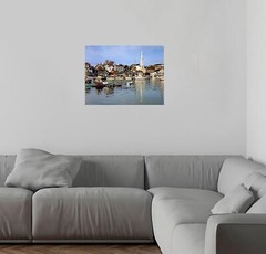 Nautical Sailboat Maine Camden Harbor Seascape Wall Decor Art Print Poster Pi…