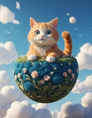 Kitten Poster Cute Cat Modern Wallpaper Picture Background Image JPEG