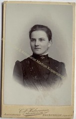 orig. CDV photo woman lady picture old fashion around 1902 F. Habermann Eberswalde