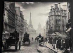 1800’s Cityscape Depiction 8.5×11” Matte Print, Wall Art
