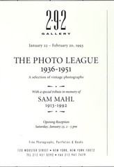 Sam Mahl (1913-1992) Art Announcement Card 1993 – Boys Playing Basketball