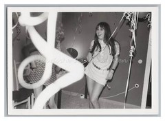 Great Photo of 2 Women in Mini Skirt Dancing – Vintage Photo
