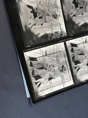 NEWLY FOUND Hendrickson PHOTO Contact Sheet Proof & Negs JUST A COWBOY & HIS DOG