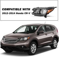 OE Style Headlight Assembly Fit for 2012-2014 Honda CR-V Halogen Headlamp W/Bulb