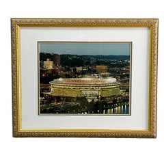 Pittsburgh Three Rivers Stadium Football Baseball Framed Photograph 18×22