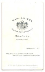 Photograph Karl Lützel, Munich, Dachauerstr. 19-21, Portrait Lady in Fashion
