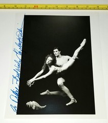 JOFFREY BALLET SIGNED 8×10 PRESS PHOTO ELIZABETH PARKINSON DANCE BALLERINA VTG
