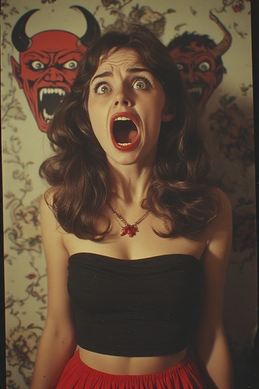5 ~ 4X6 Glossy HORROR Fine Art ‘ SCREAM QUEEN ‘ Photo FANTASY Set ! 211359085