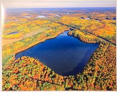 Diamond Lake, Arbor Vitae, Wisconsin, Vilas Co. Aerial Photo. Frame Optional.