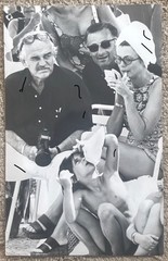 24x15cm Vintage Archive Photo 1975 Prince Rainier + Princess Grace Kelly of Monaco
