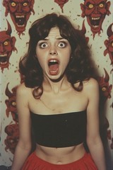 5 ~ 4X6 Glossy HORROR Fine Art ‘ SCREAM QUEEN ‘ Photo FANTASY Set ! 211359083