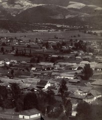 Larger size C. B. WAITE photo, MEXICO, Amecameca and Iztaccihuatl, Vintage fine