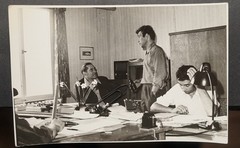 Photo Portrait GDR Office Desk Furnishing Politics Construction Men Beer Furniture Pk