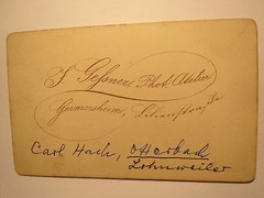 Germersheim – Carl Hach from Otterbach Lohnweiler as Soldier in Uniform/CDV