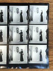 NEWLY FOUND! Hendrickson PHOTO Contact Sheet Proof & Negatives MADAM & her DOG