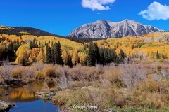 Autumn Reflections Framed Colorado Fall Mountain Landscape Photograph Wall Art
