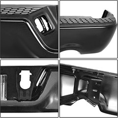 BRYGHT Black Steel Rear Bumper Assembly Replacement Compatible with 09-18 Dodge