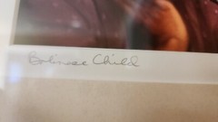 Vtg «Bolinese Child» Signed Art Photograph ’94 14×17 framed size John Carlson