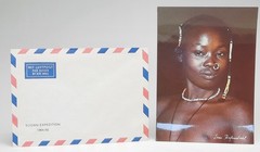 SUDAN EXPEDITiON 1964/65 Envelope & Nuba Postcard from Leni Riefenstahl Estate
