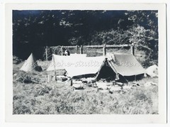 Zeltplatz in Emden 1937 – Freizeit Reise Camping – Altes Foto 1930er