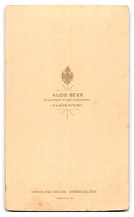 Photograph Alois Beer, Klagenfurt, young woman in elegant dress