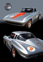 1965 Chevrolet Chevy Corvette Stingray Vintage GT Race Car Photo (CA-0002)