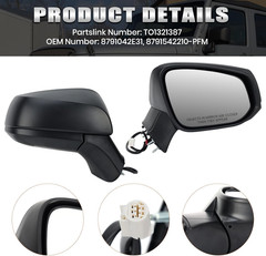 Right Passenger Side Mirror Compatible with Toyota RAV4 2019 2020 2021 2022 2023