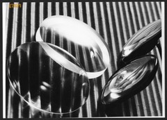 Larger size fine art Photograph, light on lenses by Dr. Jenő Sevcsik 1960’s Hung