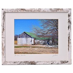 SCHELL Original Vintage Signed Long Island NY Barn Landscape Portrait Photograph