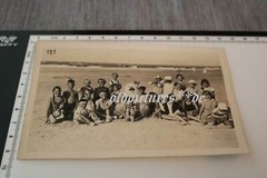 tolles altes Gruppenfoto mit Eisbär – Wangerooge 1933 ???? (2)