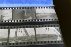 56 great old negative pictures – Hülskens Wesel – shipping laying culvert? 60-7