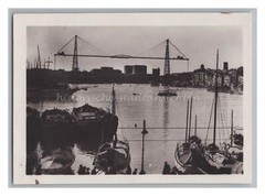 Marseille / France 1929 – Fishing Boats Lifting System – Photo 1920s