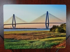 Arthur Ravenel Bridge Photo Art Images Colors of Charleston South Carolina Metal