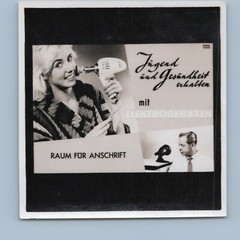 Youth Preserved with Electrical Appliances – GDR Advertising Woman – Old Photo 1950s 1960s