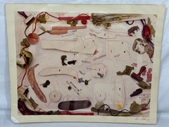 Vintage Original Richard (Ric) Petry 1979 Still Life Collage Photograph Signed