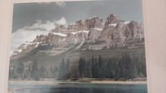 Alfred Blyth original Photo of Banff Park Alberta Pencil signed and titled