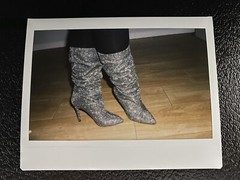 Shiny Stilettos Instax Original Photo Fujifilm Glam Bling Art Pretty Sexy Feet
