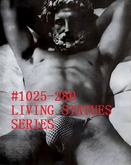 MALE PORTRAIT #1025-280 -living statues series – free shipping in usa