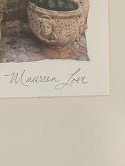 Maureen Love Signed Photograph Titled Steps And Stones Framed Rustic Garden Art