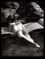 Original TIA #2 Female NUDE LAGOON Butt Fine Art Photograph Signed, KELLY WRIGHT