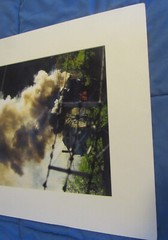 Mark Panza Digital Photo 2013 matted «House on Fire» Millvale Penns; 18″ x 24″